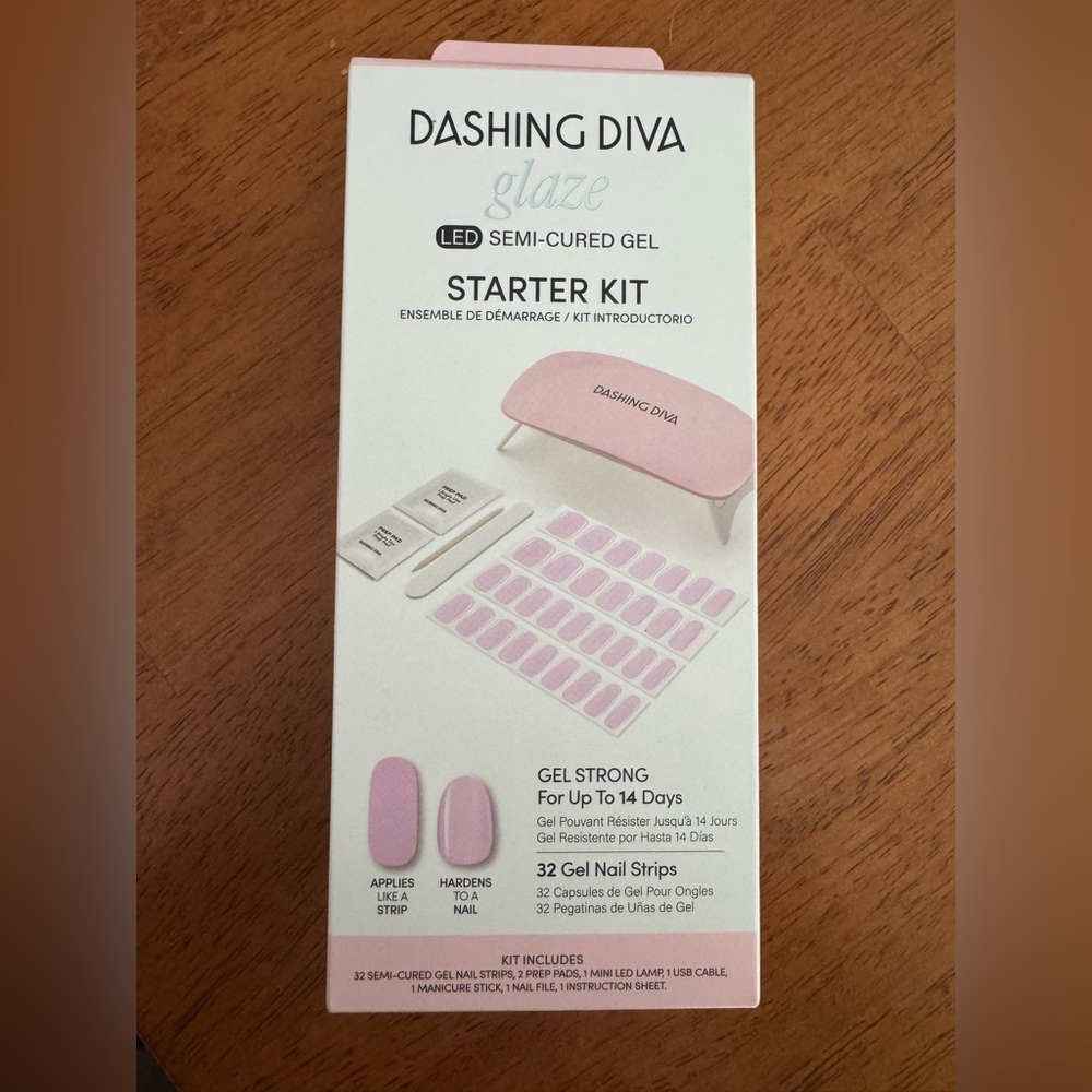 Dashing Diva Glaze LED Gel Starter Kit - Powder Pink